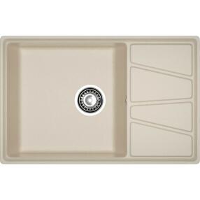 Мойка GRANFEST VERTEX 780L 1 чаша с крылом 780*500 кашемир