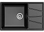 Мойка GranFest Vertex780L 1 чаша с крылом 780*500мм черный