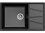 Мойка GranFest Vertex780L 1 чаша с крылом 780*500мм черный