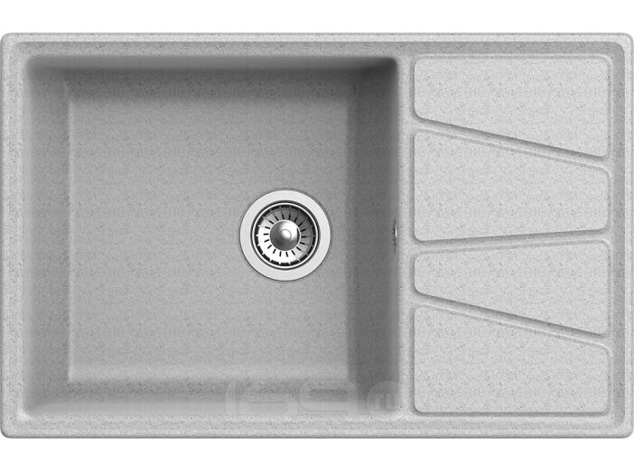 Мойка GranFest Vertex780L 1 чаша с крылом 780*500мм серый