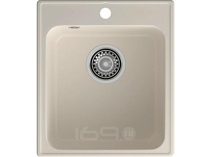 Мойка кварцевая ЭкоМ 4248 1-чаша 420*480мм белый