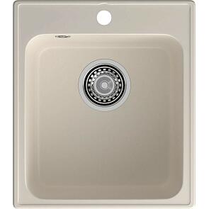 Мойка кварцевая ЭкоМ 4248 1-чаша 420*480мм белый