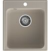 Мойка кварцевая ЭкоМ 4248 1-чаша 420*480мм песочный