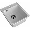 Мойка кварцевая ЭкоМ 4248 1-чаша 420*480мм серый