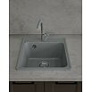 Мойка кварцевая ЭкоМ 4248 1-чаша 420*480мм серый