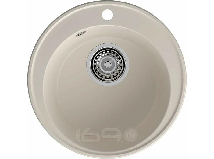 Мойка кварцевая ЭкоМ 4800 1-чаша D-480мм белый