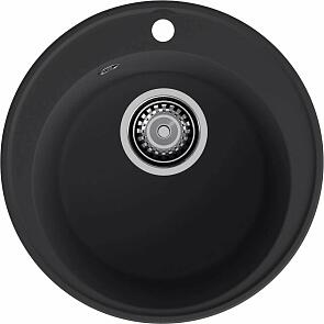Мойка кварцевая ЭкоМ 4800 1-чаша D-480мм черный
