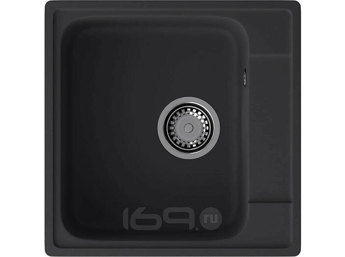 Мойка кварцевая ЭкоМ 4848 1-чаша 480*480мм черный