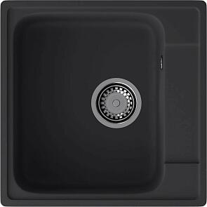 Мойка кварцевая ЭкоМ 4848 1-чаша 480*480мм черный