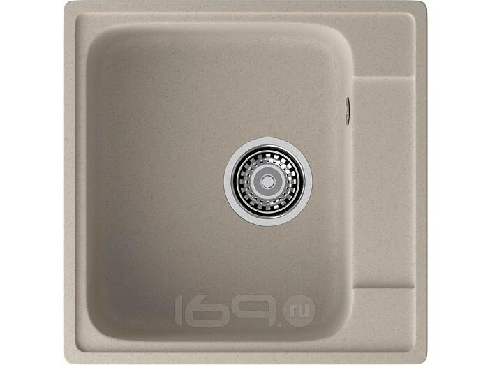 Мойка кварцевая ЭкоМ 4848 1-чаша 480*480мм песочный