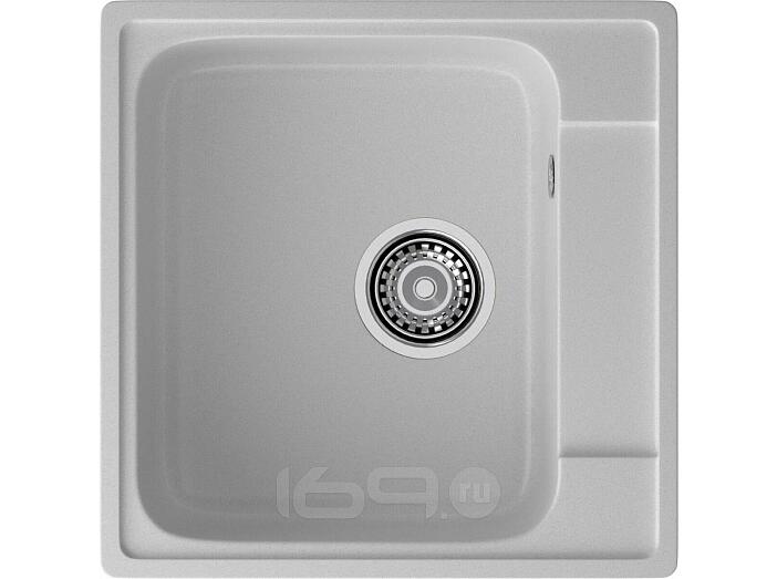 Мойка кварцевая ЭкоМ 4848 1-чаша 480*480мм серый