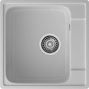 Мойка кварцевая ЭкоМ 4848 1-чаша 480*480мм серый