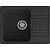 Мойка кварцевая ЭкоМ 6248 1-чаша+крыло 620*480мм черный