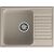 Мойка кварцевая ЭкоМ 6248 1-чаша+крыло 620*480мм песочный