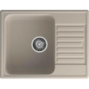 Мойка кварцевая ЭкоМ 6248 1-чаша+крыло 620*480мм песочный