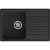 Мойка кварцевая ЭкоМ 7448 1-чаша+крыло 740*480мм черный