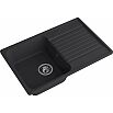 Мойка кварцевая ЭкоМ 7448 1-чаша+крыло 740*480мм черный