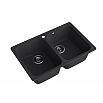 Мойка кварцевая ЭкоМ 7448-2 2-чаши 740*480мм черный