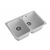 Мойка кварцевая ЭкоМ 7448-2 2-чаши 740*480мм серый