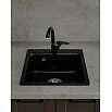 Мойка мрамор ЭкоМ М-430  1-чаша 432*432мм черный