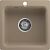 Мойка мрамор ЭкоМ М-430  1-чаша 432*432мм песочный