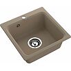 Мойка мрамор ЭкоМ М-430  1-чаша 432*432мм песочный