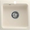 Мойка мрамор ЭкоМ М-430  1-чаша 432*432м белый