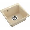 Мойка мрамор ЭкоМ М-430  1-чаша 432*432мм бежевый