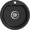 Мойка мрамор ЭкоМ М-435  1 чаша D-435мм черный