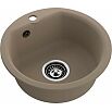 Мойка мрамор ЭкоМ М-435  1 чаша D-435мм песочный
