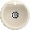 Мойка мрамор ЭкоМ М-435  1 чаша D-435мм белый