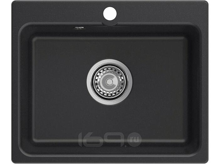 Мойка мрамор ЭкоМ М-520  1-чаша 520*430мм черный