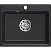 Мойка мрамор ЭкоМ М-520  1-чаша 520*430мм черный