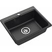 Мойка мрамор ЭкоМ М-520  1-чаша 520*430мм черный