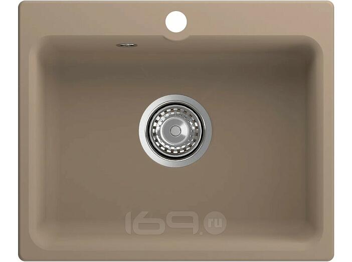 Мойка мрамор ЭкоМ М-520  1-чаша 520*430мм песочный