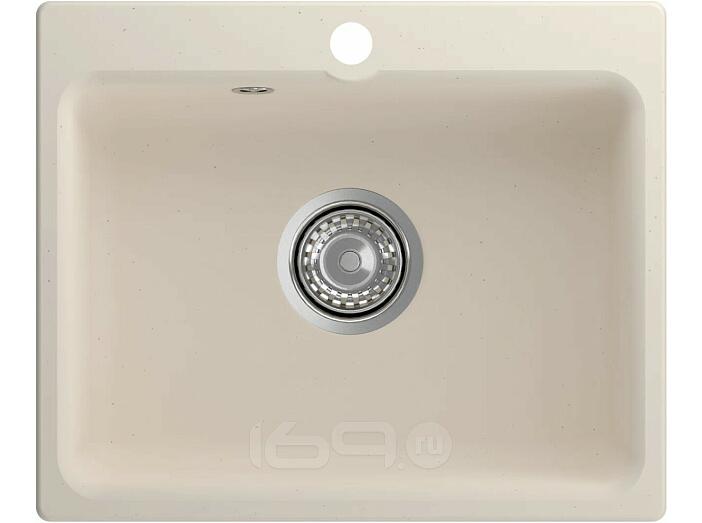 Мойка мрамор ЭкоМ М-520  1-чаша 520*430мм белый