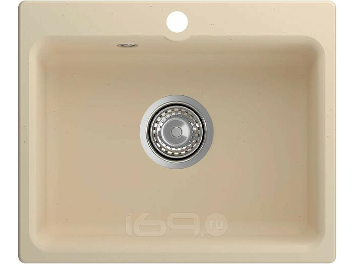 Мойка мрамор ЭкоМ М-520  1-чаша 520*430мм бежевый