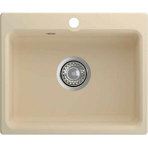 Мойка мрамор ЭкоМ М-520  1-чаша 520*430мм бежевый