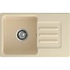 Мойка мрамор ЭкоМ М-680  1 чаша+крыло 680*430мм бежевый