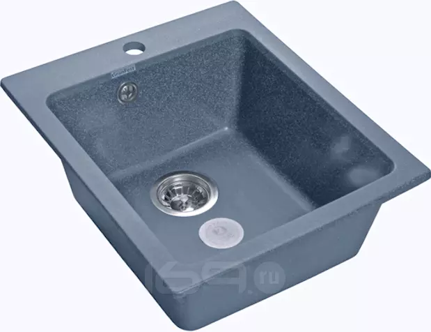 Мойка мрамор PRACTIK GF-P--505 1-чаш. 505*430мм графит
