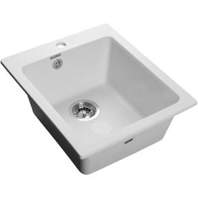 Мойка мрамор PRACTIK  GF-P--505  1-чаш. 505*430мм иней