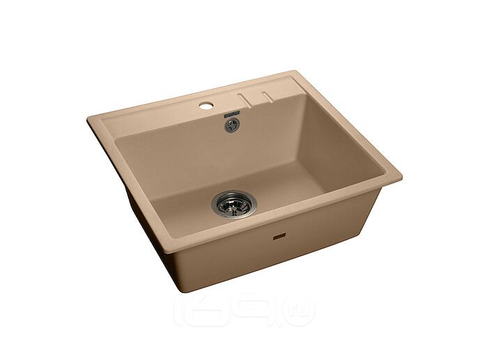 Мойка мрамор QUADRO GF-Q--560 1-чаш. 560*500мм топаз