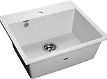 Мойка мрамор QUADRO GF-Q-561 1-чаш. 560*500мм иней