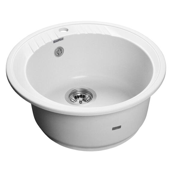 Мойка мрамор RONDO GF-R--520   D=520 мм иней