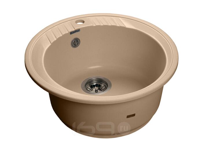 Мойка мрамор RONDO GF-R--520   D=520 мм топаз