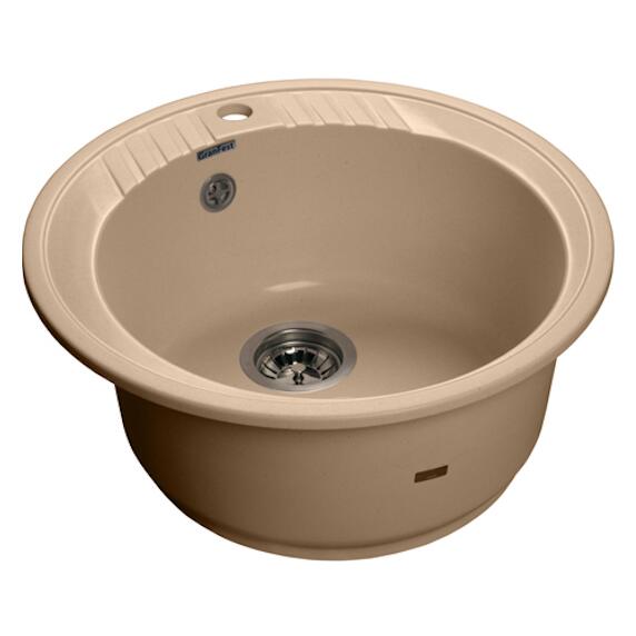 Мойка мрамор RONDO GF-R--520   D=520 мм топаз
