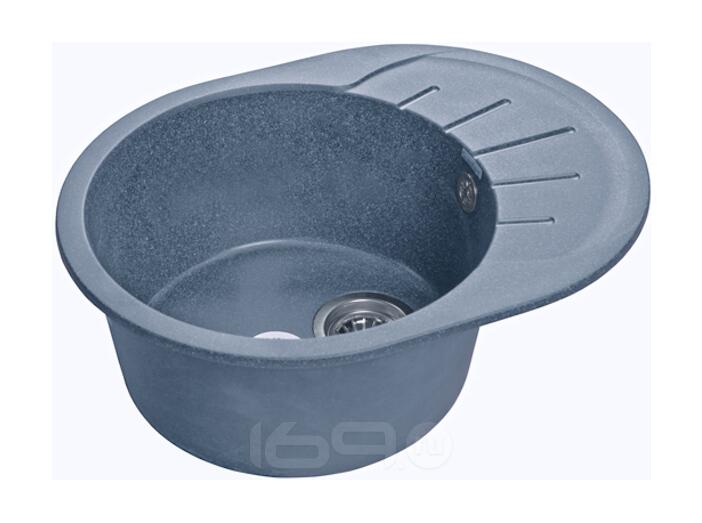 Мойка мрамор RONDO GF-R--580L  чаша с крылом 580*450мм  графит