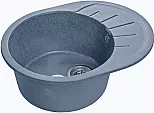 Мойка мрамор RONDO GF-R--580L чаша с крылом 580*450мм графит