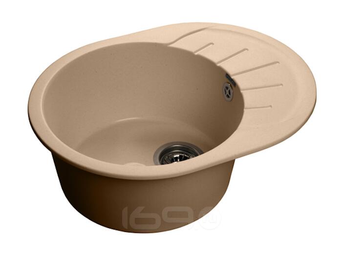 Мойка мрамор RONDO GF-R--580L  чаша с крылом 580*450мм  топаз