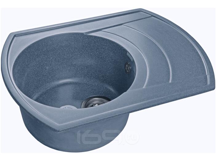 Мойка мрамор RONDO GF-R--650L чаша с крылом  650*500мм графит